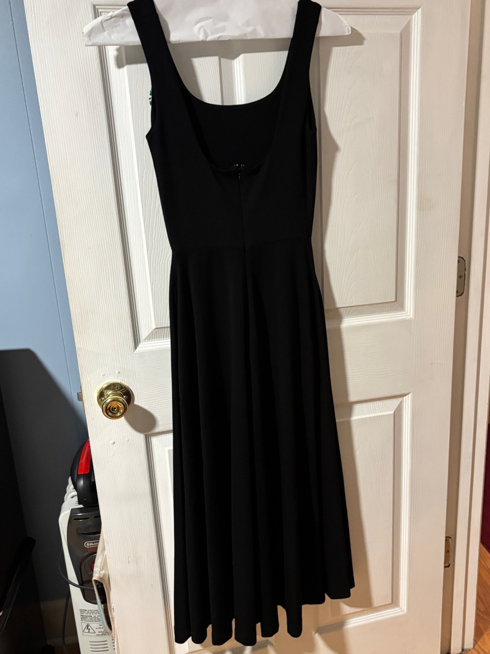 Sloan Symington Black Sleeveless Scoop Neck Fit-and-Flare Maxi Dress M (more S) - Picture 6 of 11